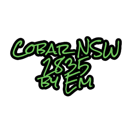 Cobar NSW 2835 by Em Mantis Green Stickers - Red Dirt Dreaming by Em