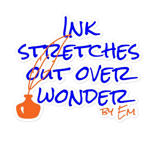 Ink Blue 1 Kiss-Cut Stickers