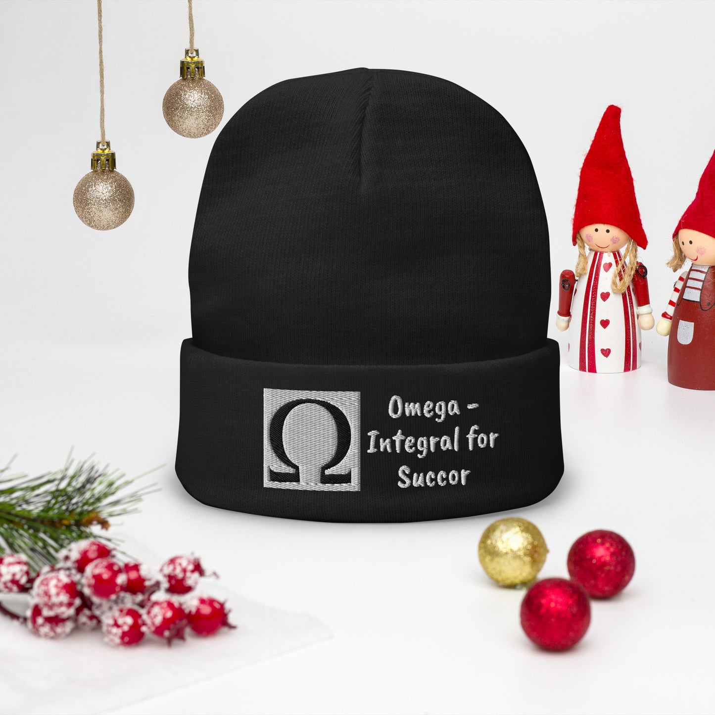 Omega Integral for Succor Embroidered Beanie - Red Dirt Dreaming by Em
