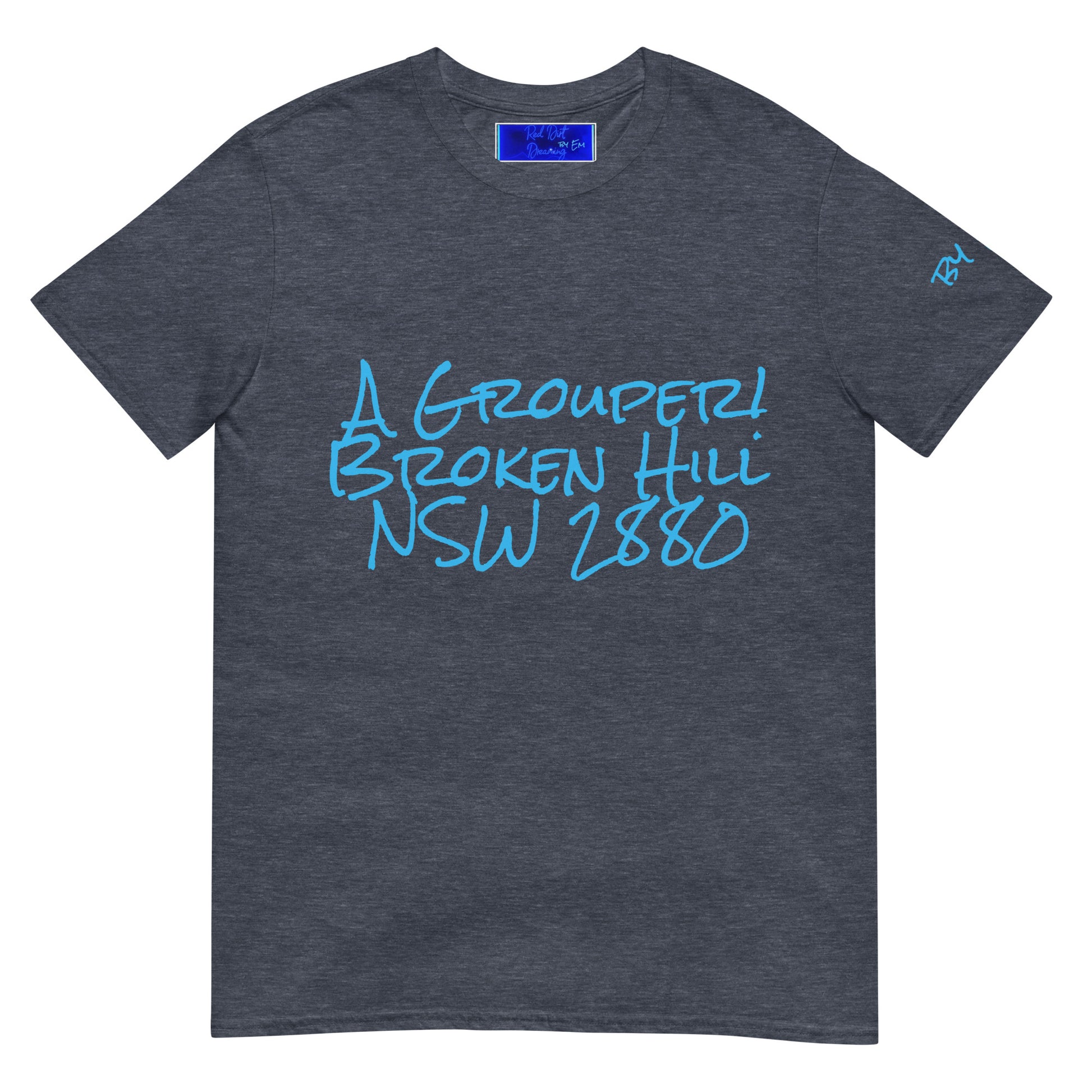 A Grouper Broken Hill NSW Unisex T-Shirt - Red Dirt Dreaming by Em