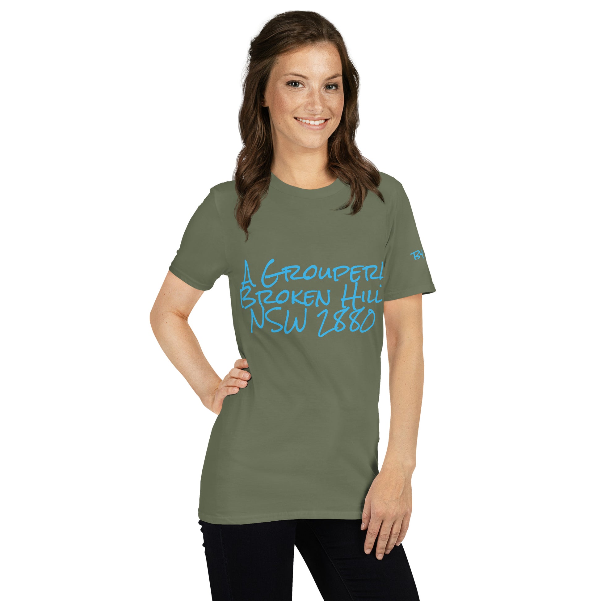 A Grouper Broken Hill NSW Unisex T-Shirt - Red Dirt Dreaming by Em