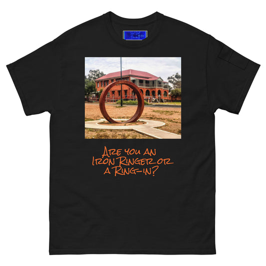 Cobar Iron Ringer Unisex classic tee - Red Dirt Dreaming by Em