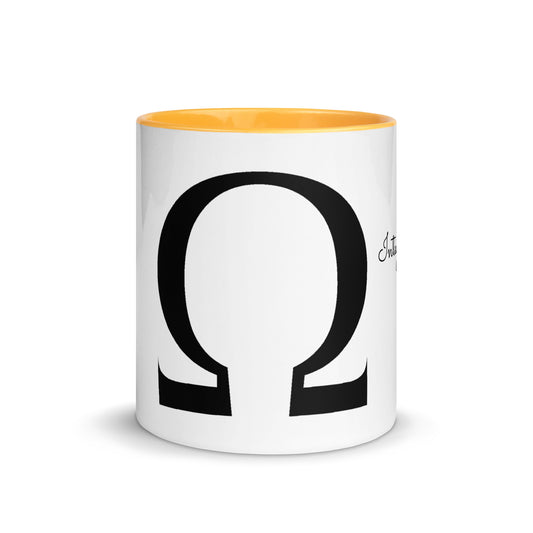 Alpha and Omega Mugs 11oz Colour Inside Bundle - Red Dirt Dreaming by Em