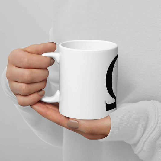 Omega White glossy mug - Red Dirt Dreaming by Em
