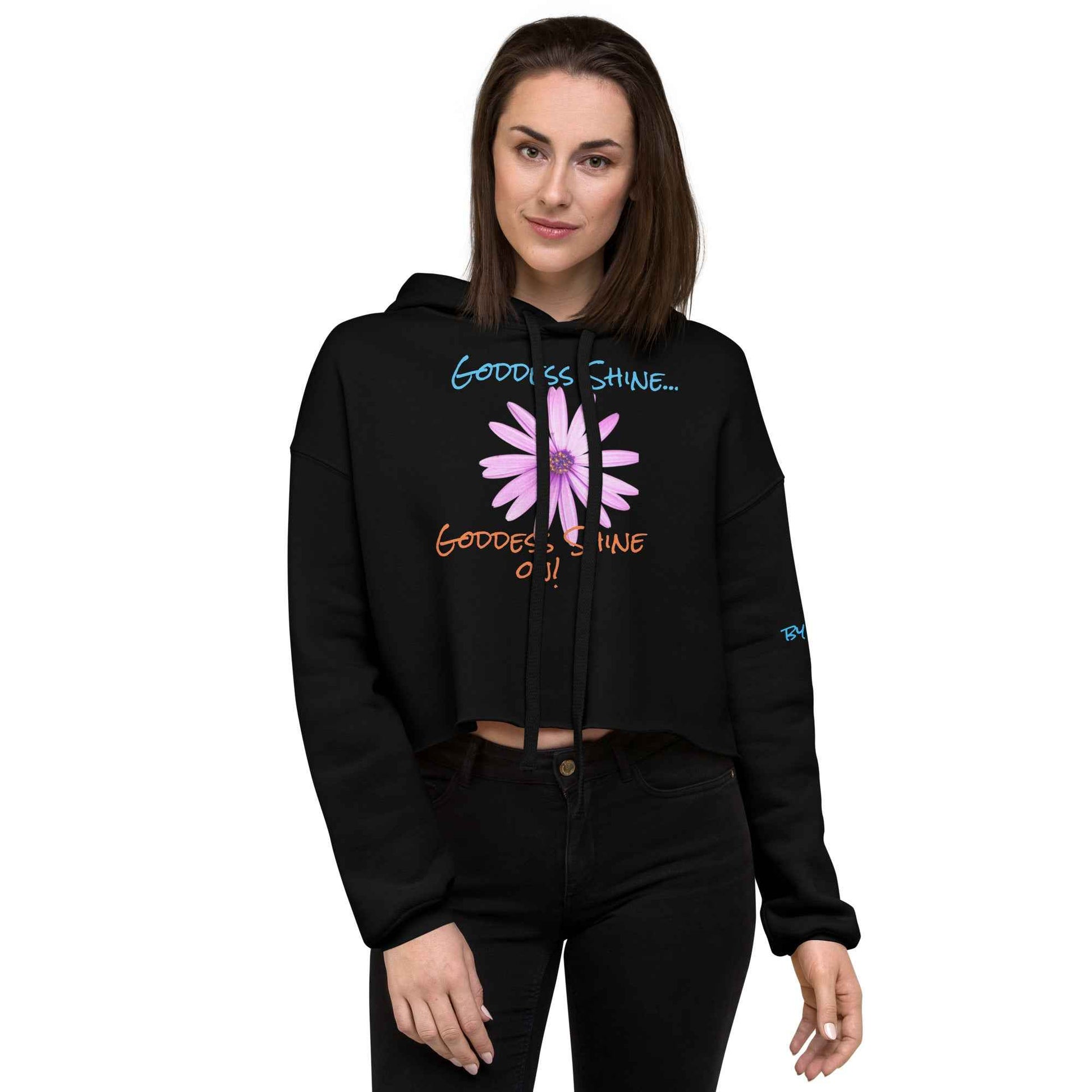 Goddess Shine Crop Hoodie