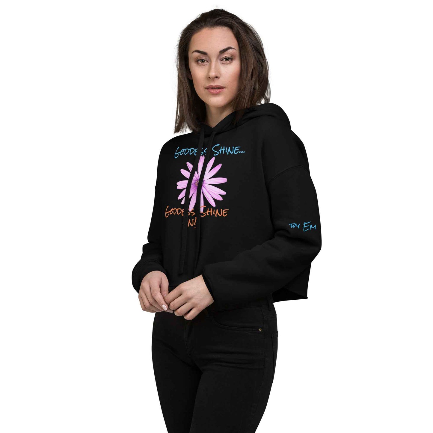 Goddess Shine Crop Hoodie