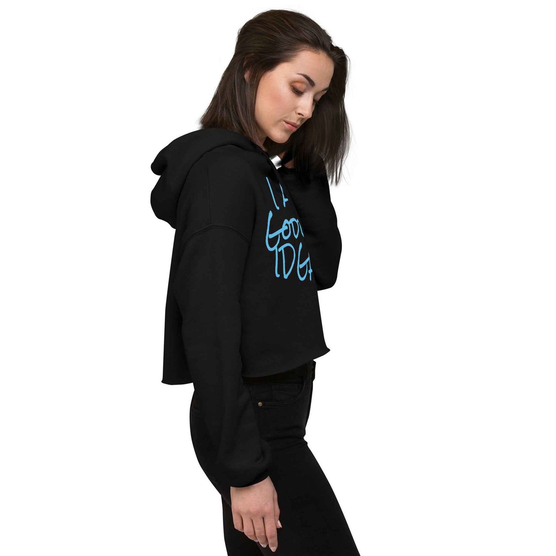 I am Goddess IDGAF Crop Hoodie