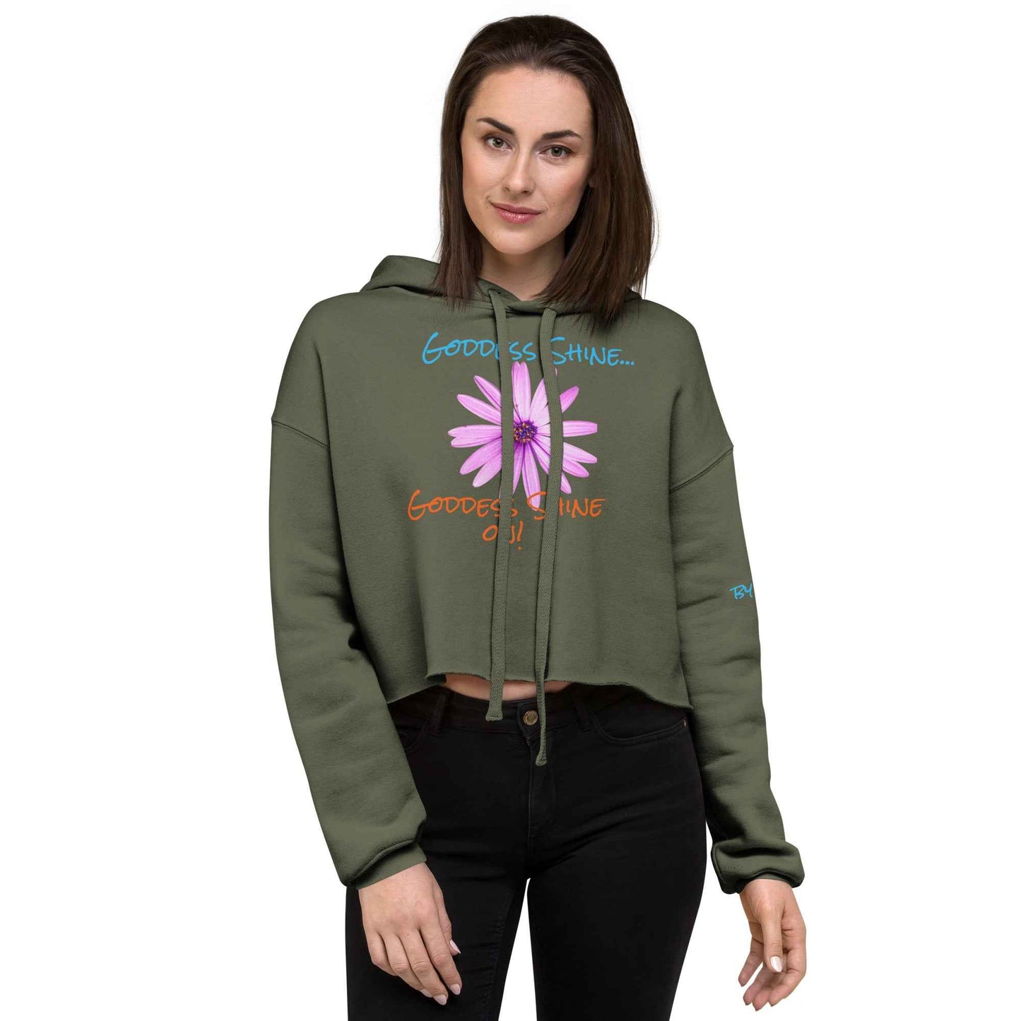 Goddess Shine Crop Hoodie
