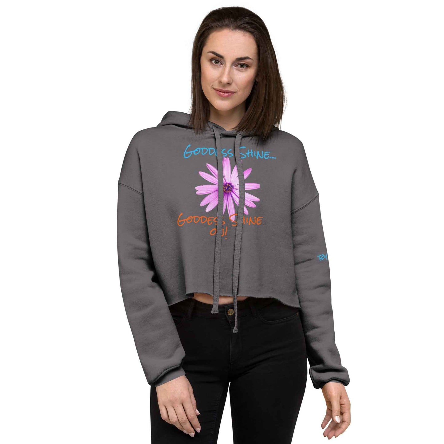 Goddess Shine Crop Hoodie
