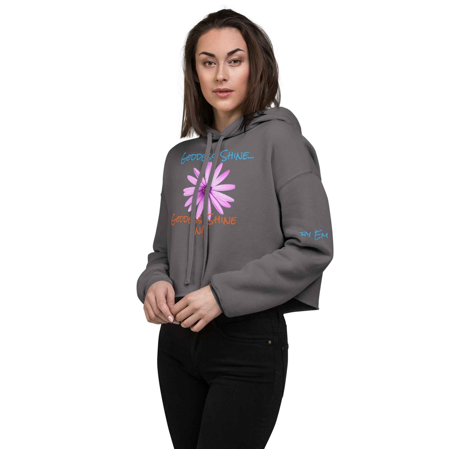 Goddess Shine Crop Hoodie